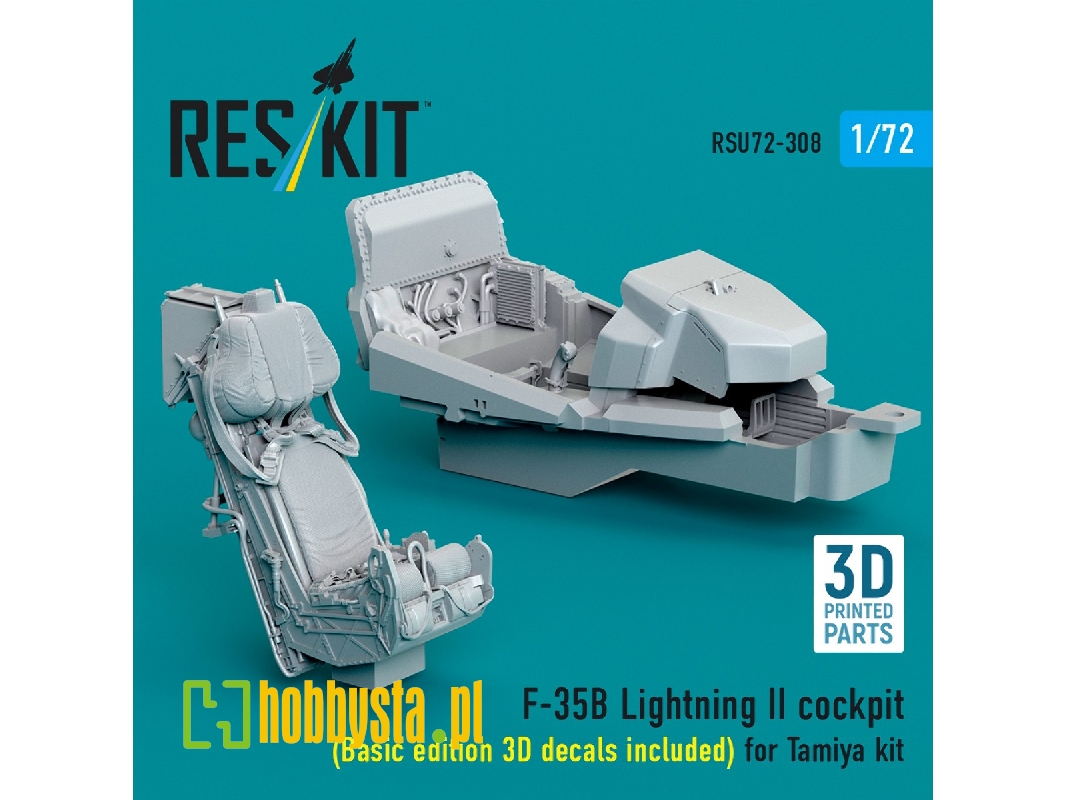 Lockheed Martin ​f-35 B Lightning Ii - Cockpit / Basic Edition - 3d Decals Included (For Tamiya Kits) - zdjęcie 1