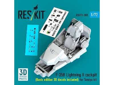 Lockheed Martin ​f-35 B Lightning Ii - Cockpit / Basic Edition - 3d Decals Included (For Tamiya Kits) - zdjęcie 2