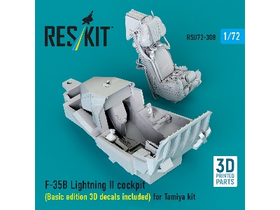 Lockheed Martin ​f-35 B Lightning Ii - Cockpit / Basic Edition - 3d Decals Included (For Tamiya Kits) - zdjęcie 3