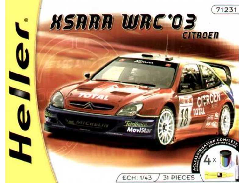CITROEN Xsara WRC '03 + farby, klej, pędzelek - zdjęcie 1 CITROEN Xsara WRC '03 + farby, klej, pędzelek - zdjęcie 1
