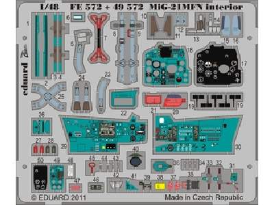  MiG-21MFN interior S. A. 1/48 - Eduard - blaszki - zdjęcie 1