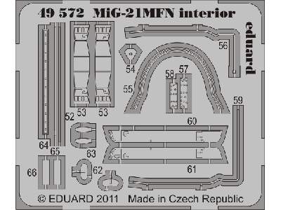  MiG-21MFN interior S. A. 1/48 - Eduard - blaszki - zdjęcie 3