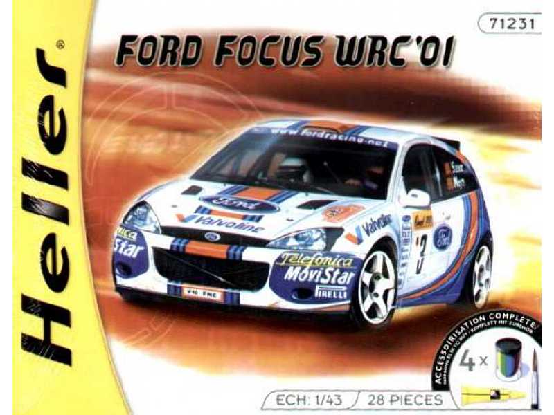 FORD FOCUS WRC '01 + farby, klej, pędzelek - zdjęcie 1 FORD FOCUS WRC '01 + farby, klej, pędzelek - zdjęcie 1