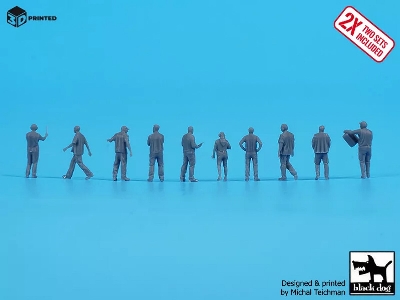 Airport Ground Staff (20 Figures / 3d-printed) - zdjęcie 3