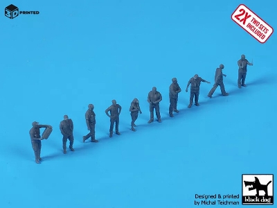 Airport Ground Staff (20 Figures / 3d-printed) - zdjęcie 5