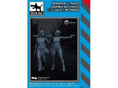 Wanderer And Scout - Zombie Survivors (2 Figures / 3d-printed) - zdjęcie 1