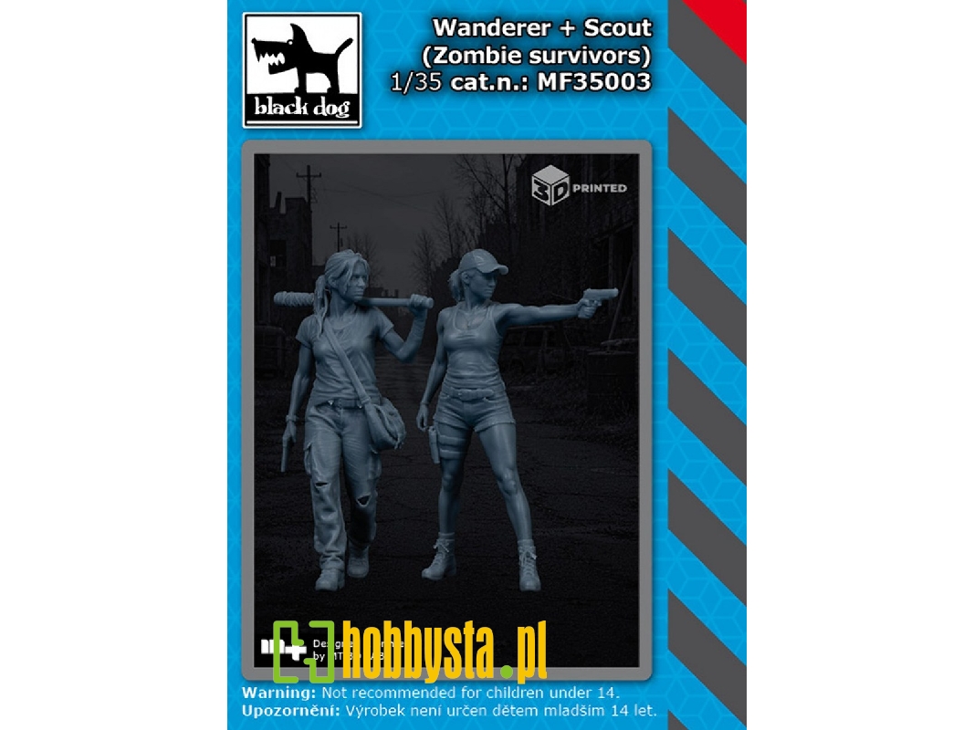 Wanderer And Scout - Zombie Survivors (2 Figures / 3d-printed) - zdjęcie 1