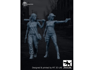 Wanderer And Scout - Zombie Survivors (2 Figures / 3d-printed) - zdjęcie 2