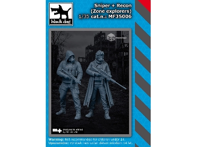 Sniper And Recon - Zone Explorers (2 Figures / 3d-printed) - zdjęcie 1