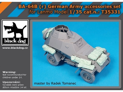 Ba-64b (R) German Army - Accessories Set (For Lanmo Models Kits) - zdjęcie 1