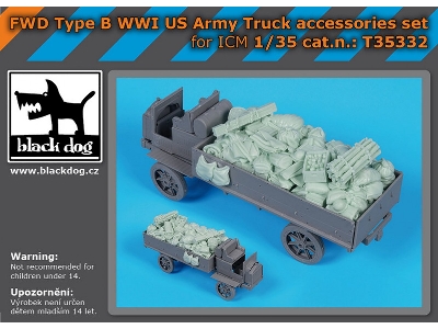 Fwd Type B Wwi Us Army Truck - Accessories Set (For Icm Kits) - zdjęcie 1