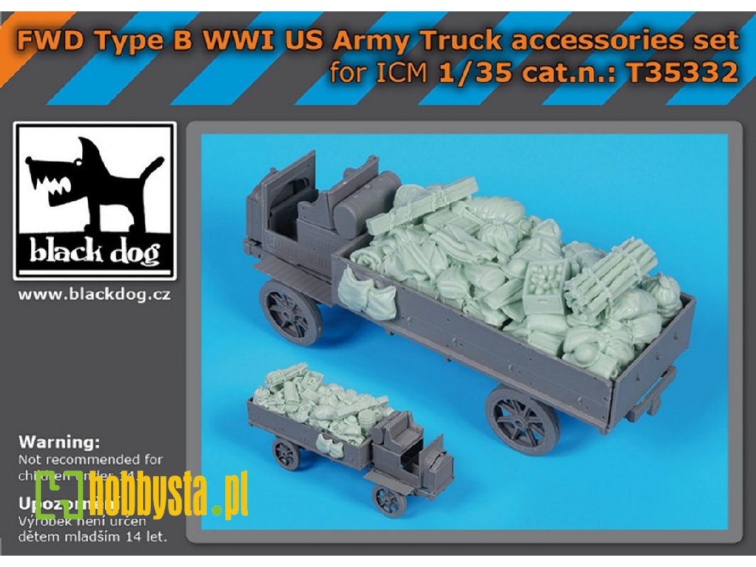 Fwd Type B Wwi Us Army Truck - Accessories Set (For Icm Kits) - zdjęcie 1