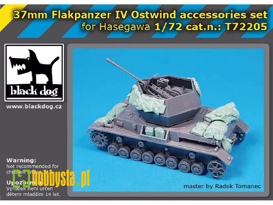 German 37 Mm Flakpanzer Iv Ostwind - Accessories Set (For Hasegawa Kits) - zdjęcie 1
