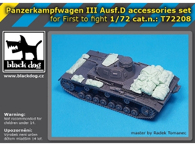 Panzerkampfwagen Iii Ausf.D - Accessories Set (For First To Fight Kits) - zdjęcie 1