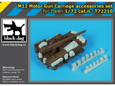 Us M12 Motor Gun Carriage - Accessories Set (For Italeri Kits) - zdjęcie 1