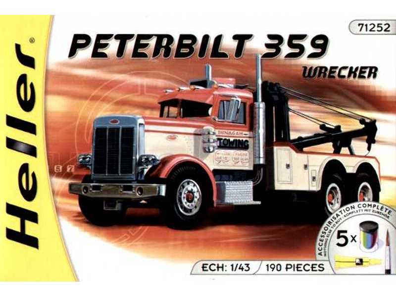 PETERBILT Conventional Wrecker + farby, klej, pędzelek - zdjęcie 1 PETERBILT Conventional Wrecker + farby, klej, pędzelek - zdjęcie 1