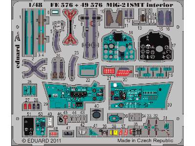  MiG-21SMT interior 1/48 - Eduard - blaszki - zdjęcie 2