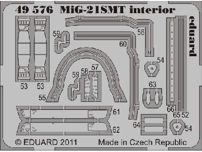  MiG-21SMT interior 1/48 - Eduard - blaszki - zdjęcie 3