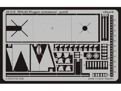  MiG-23 Flogger armament 1/48 - Italeri - blaszki - zdjęcie 3