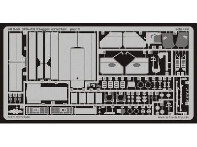  MiG-23 Flogger exterior 1/48 - Italeri - blaszki - zdjęcie 2