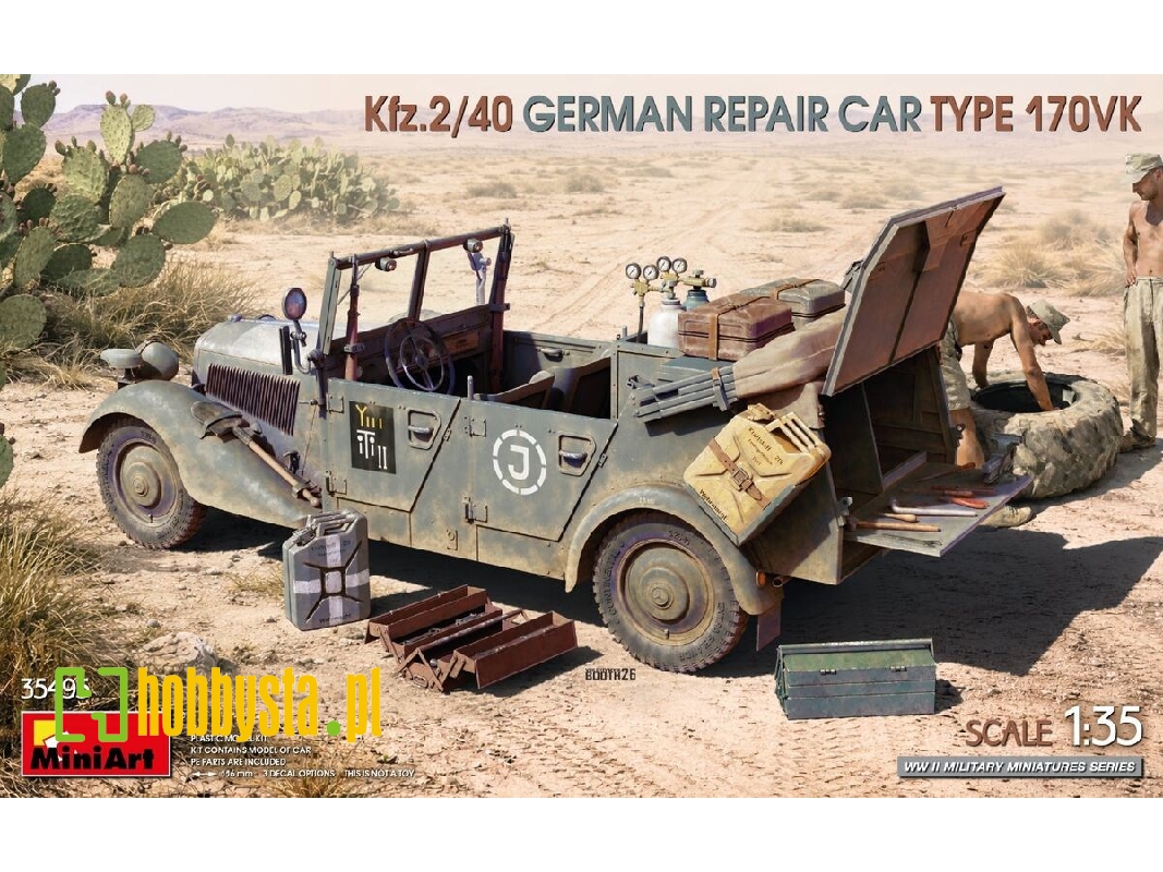 Kfz.2/40 German Wwii Repair Car Type 170vk - zdjęcie 1