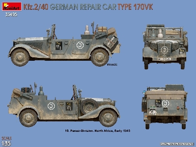Kfz.2/40 German Wwii Repair Car Type 170vk - zdjęcie 2