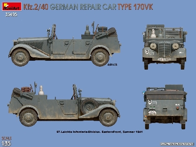 Kfz.2/40 German Wwii Repair Car Type 170vk - zdjęcie 10