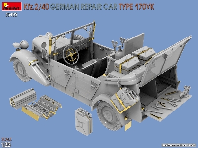 Kfz.2/40 German Wwii Repair Car Type 170vk - zdjęcie 12