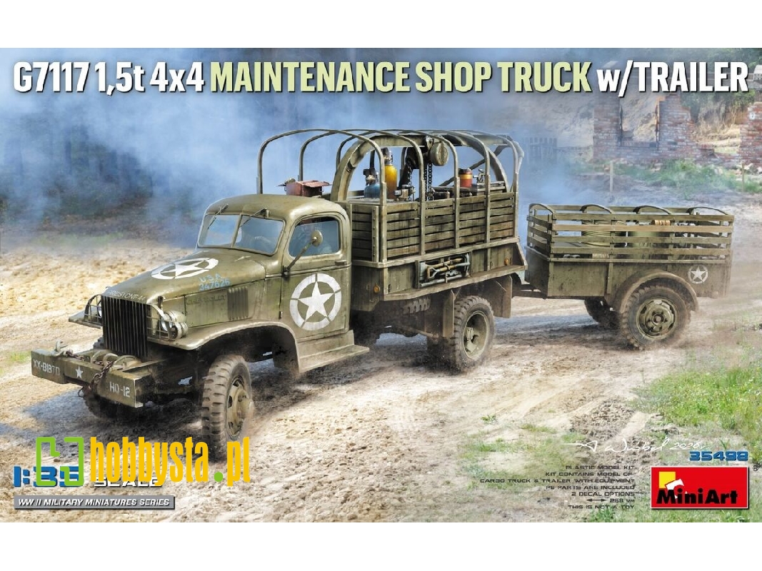 G7117 1,5t 4x4 Maintenance Shop Truck With Trailer - zdjęcie 1