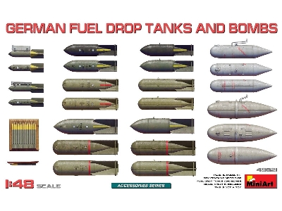 German Wwii Fuel Drop Tanks And Bombs - zdjęcie 1