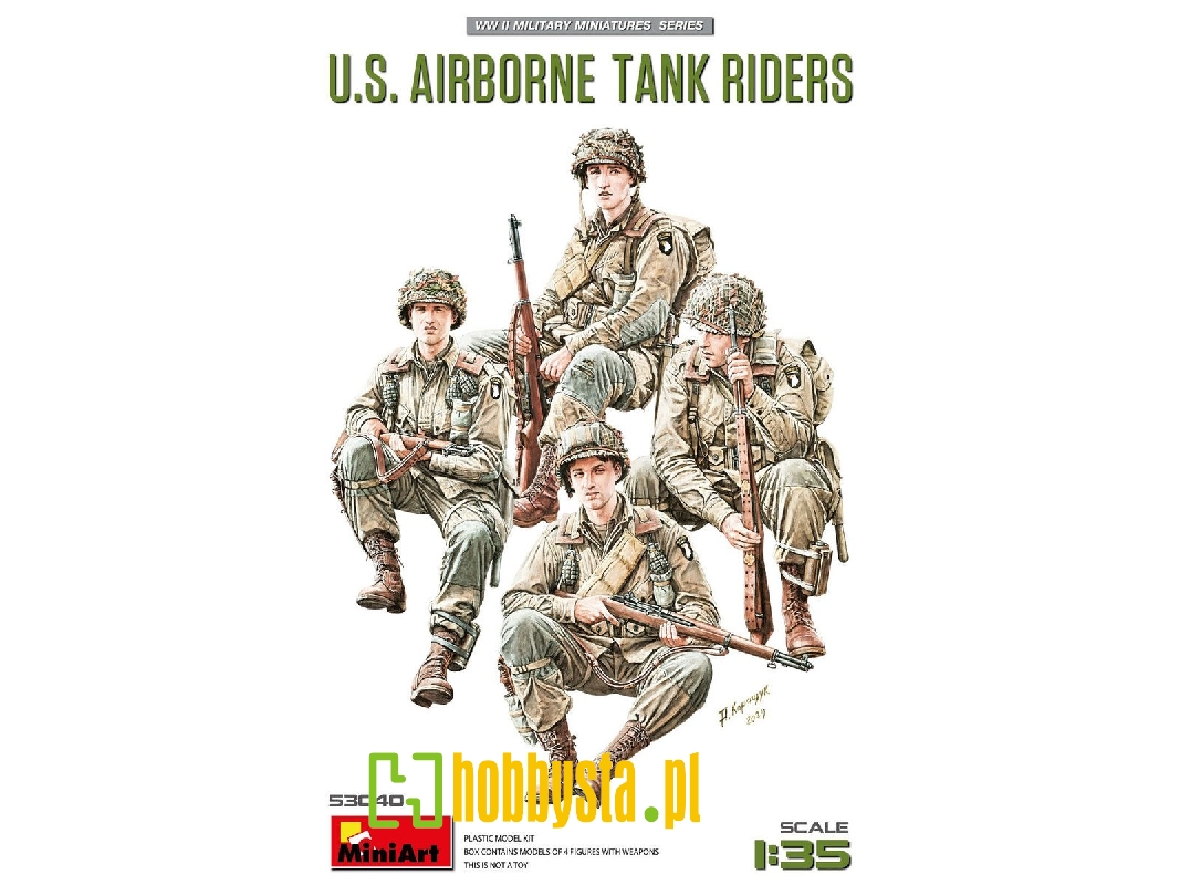 Us Wwii Airborne Tank Riders (4 Figures) - zdjęcie 1