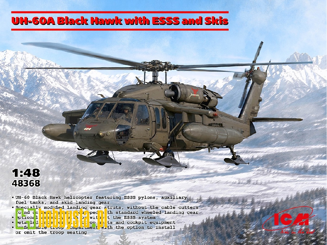 Uh-60a Black Hawk With Esss And Skis - zdjęcie 1
