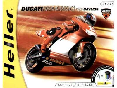 DUCATI DESMOSEDICI Troy Bayliss + farby, klej, pędzelek - zdjęcie 1