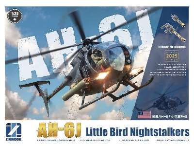 Ah-6 J Little Bird Nightstalkers With Metal Barrels - zdjęcie 1