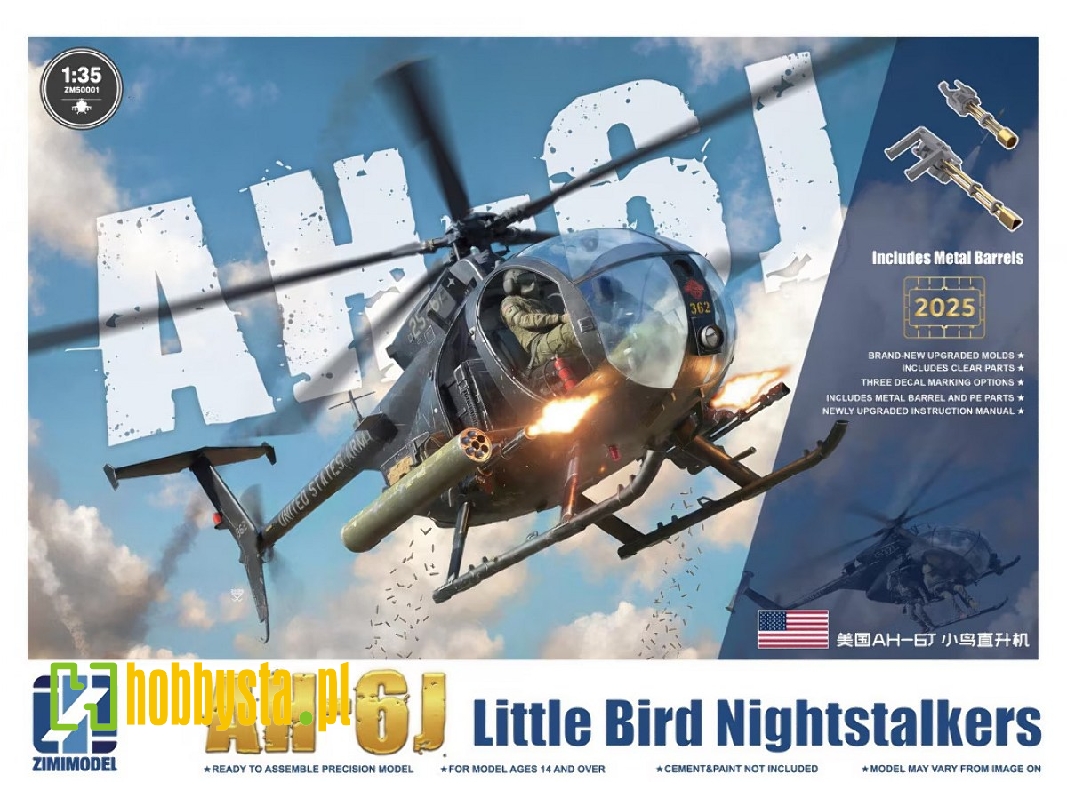 Ah-6 J Little Bird Nightstalkers With Metal Barrels - zdjęcie 1