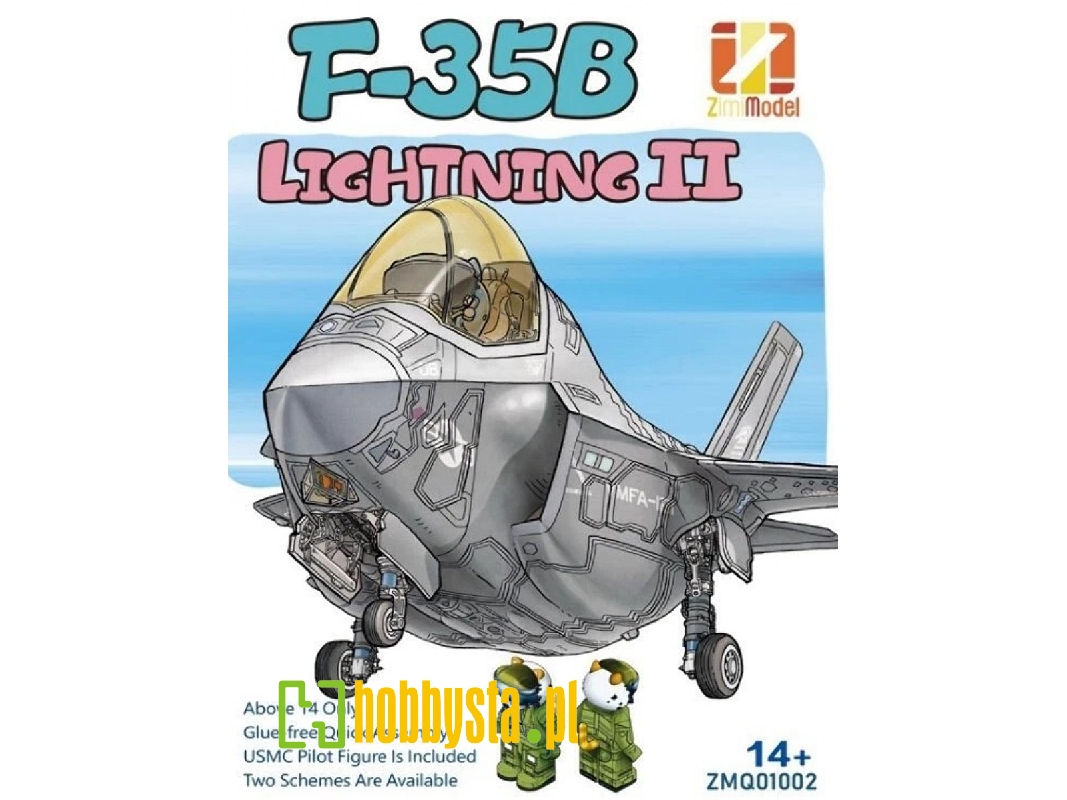 Lockheed Martin F-35 B Lightning Ii - Cartoon Series Snap Fit (Includes Pilot Figure) - zdjęcie 1