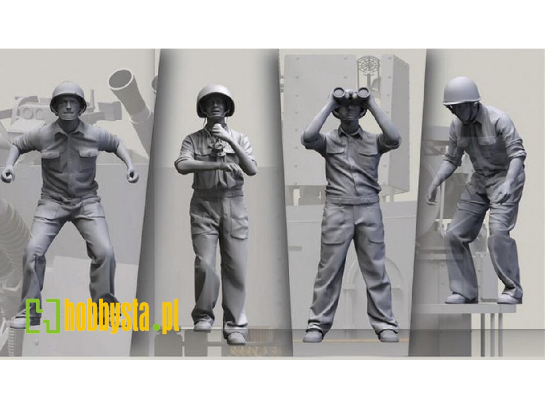 Us Navy Wwii Anti-aircraft 40 Mm Quad Bofors Gun Crew Set 2 - zdjęcie 1