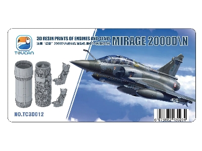 Dassault Mirage 2000 D/N - 3d Resin Prints Of Engines And Seats - zdjęcie 1