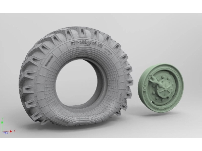 Ural 4320 - 3d-printed Flat Tire (4 Pcs) - zdjęcie 1