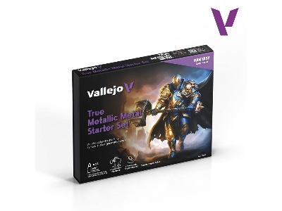 77272 True Metallic Metal Starter Set (Paints + Brush + Mini + Leaflet) - zdjęcie 1
