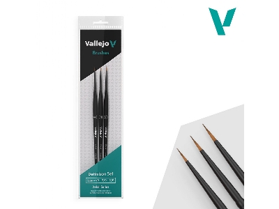 Definition Brush Set - Synthetic Fibers (4/0, 3/0 And 2/0) - zdjęcie 2
