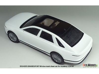 Hyundai Grandeur Gn7 - Window Mask Sheet / Logo Metal Sticker Set (For Academy Kits) - zdjęcie 3