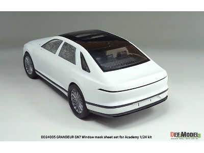 Hyundai Grandeur Gn7 - Window Mask Sheet / Logo Metal Sticker Set (For Academy Kits) - zdjęcie 4