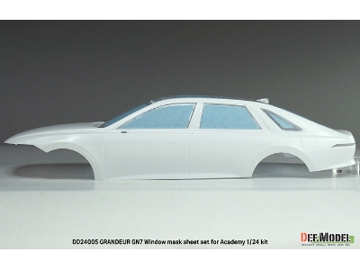 Hyundai Grandeur Gn7 - Window Mask Sheet / Logo Metal Sticker Set (For Academy Kits) - zdjęcie 9