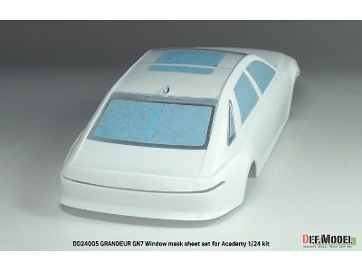 Hyundai Grandeur Gn7 - Window Mask Sheet / Logo Metal Sticker Set (For Academy Kits) - zdjęcie 10