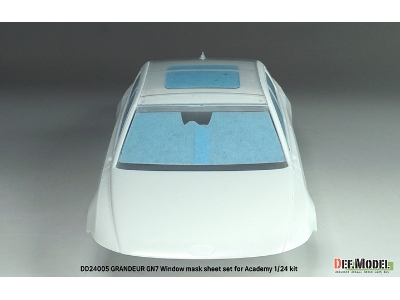 Hyundai Grandeur Gn7 - Window Mask Sheet / Logo Metal Sticker Set (For Academy Kits) - zdjęcie 11