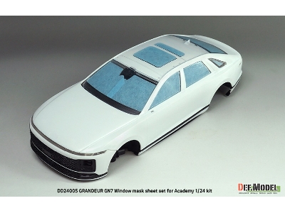 Hyundai Grandeur Gn7 - Window Mask Sheet / Logo Metal Sticker Set (For Academy Kits) - zdjęcie 12