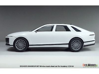 Hyundai Grandeur Gn7 - Window Mask Sheet / Logo Metal Sticker Set (For Academy Kits) - zdjęcie 13