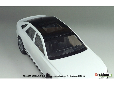 Hyundai Grandeur Gn7 - Window Mask Sheet / Logo Metal Sticker Set (For Academy Kits) - zdjęcie 14