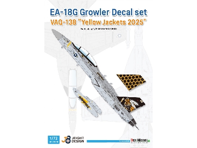 Boeing Ea-18 G Growler - Decal Set Vaq-138 Yellow Jackets (For Academy Kits) - zdjęcie 1